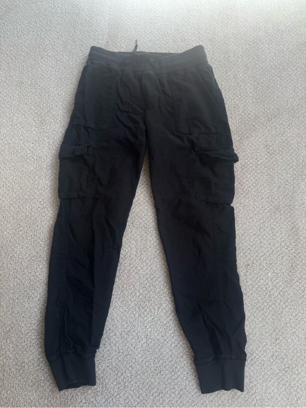 Aritzia Black Cargo Joggers